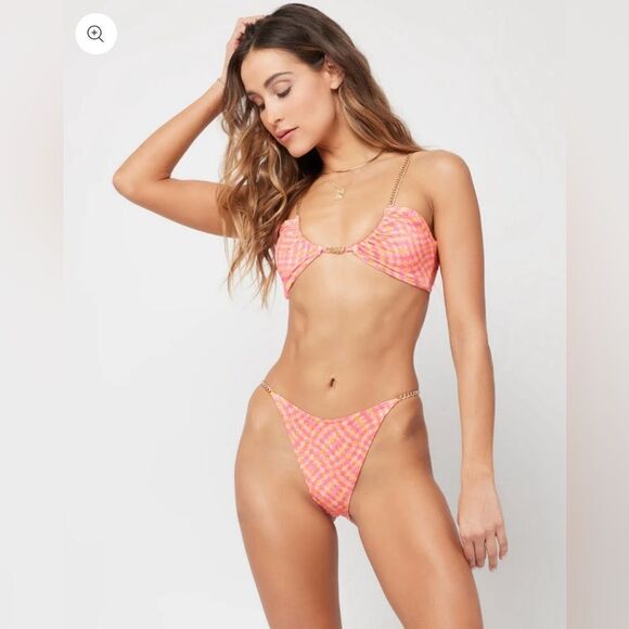 L*Space Sammie Bikini Top In Hew Size S NWT - Picture 1 of 2